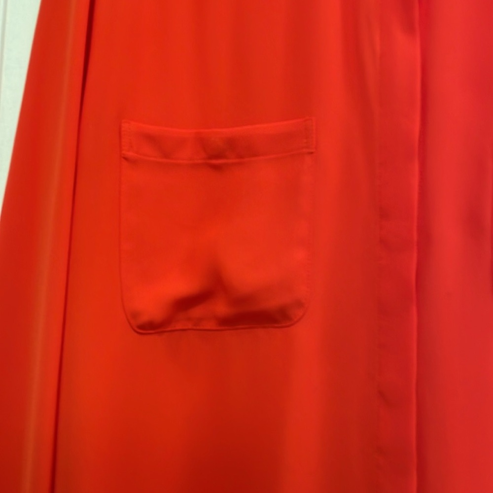 Loft Women’s Red Button-Down Blouse - image 2